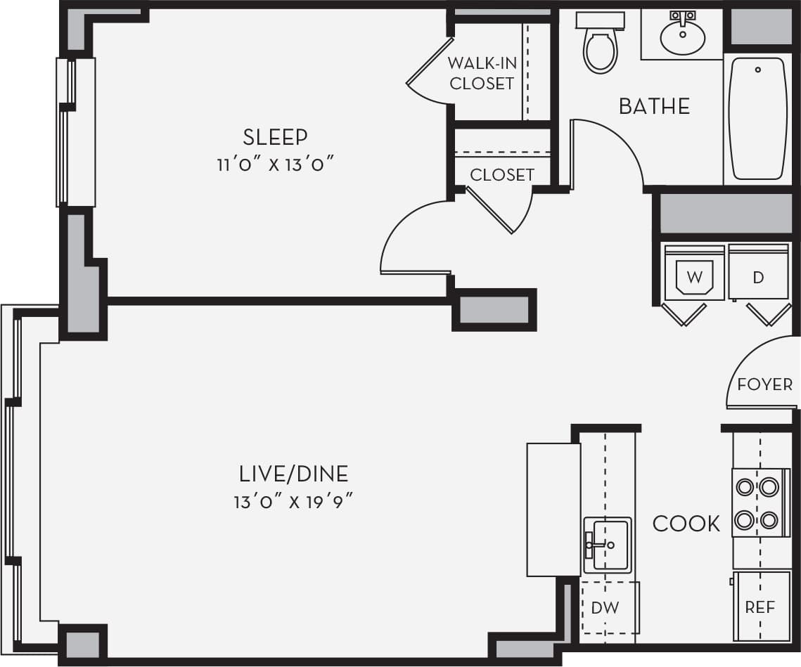 View Halstead Station Apartment Floor Plans Studios, 1