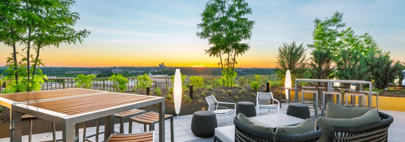 The Silva : Soak in sweeping views of D.C. on our coveted rooftop terrace