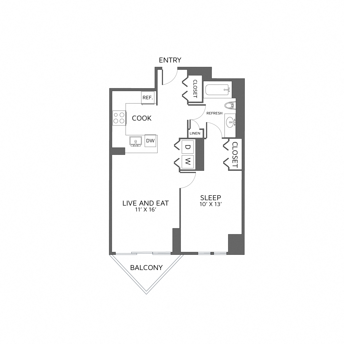 Left Bank | Floor Plans | Chicago Luxury Apartments | Bozzuto