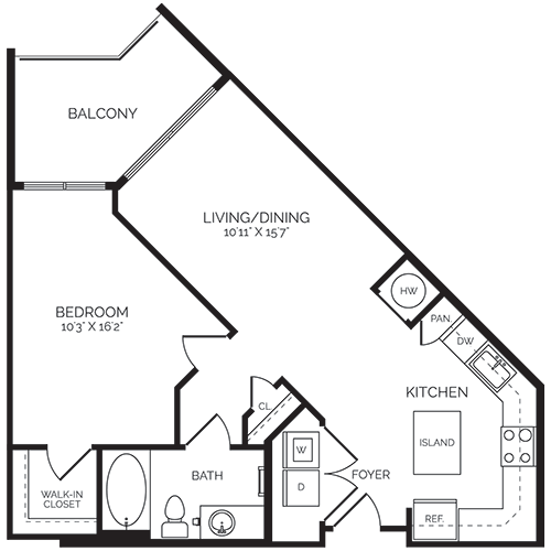 Winthrop | Floor Plans | Baltimore Luxury Apartments | Bozzuto