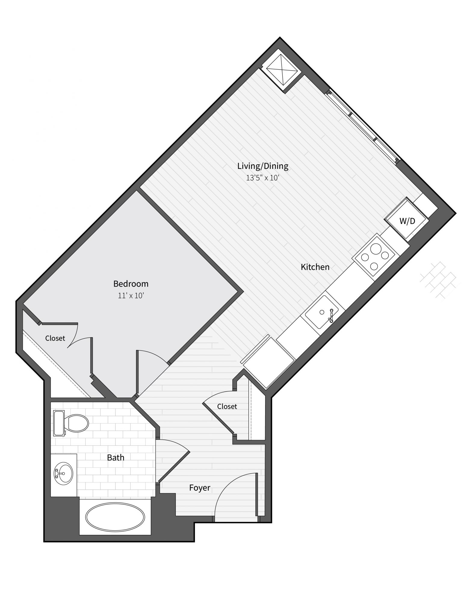 14w Floor Plans Luxury Apartments In Dc Metro Bozzuto