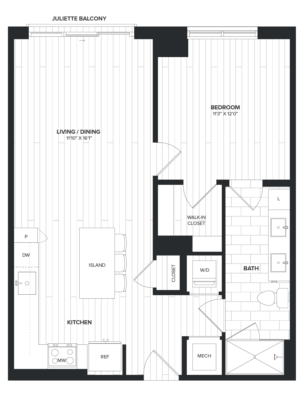 The Milton - Floor Plans | Luxury Apartments in DC Metro | Bozzuto