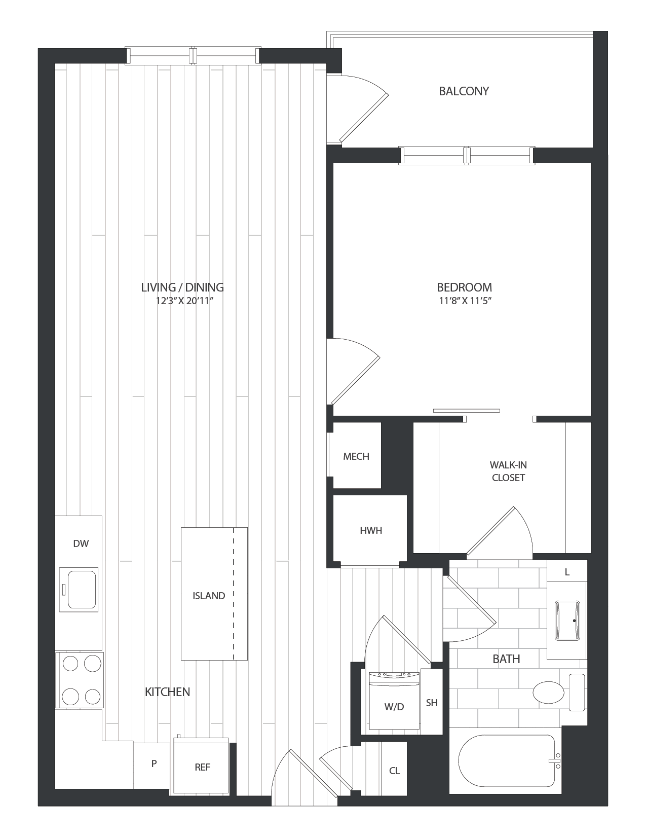 Parkside Providence Town Center | Floor Plans | Bozzuto