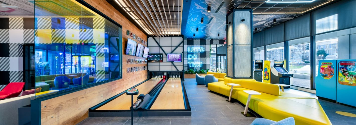 Three Collective : Bowling lanes and lounge space perfect for entertaining