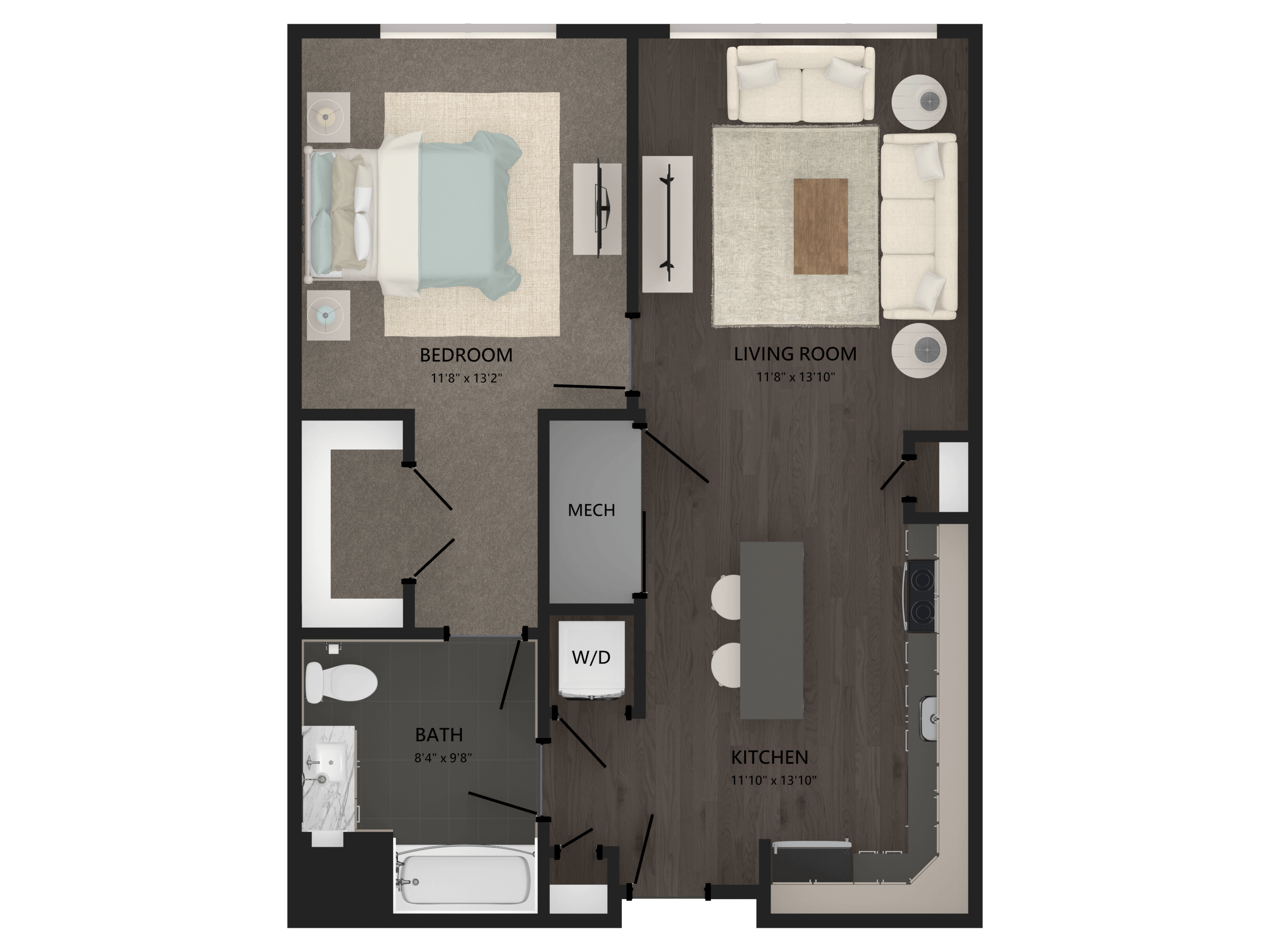 Carraway - Floor Plans | Luxury Apartments in NYC Metro | Bozzuto