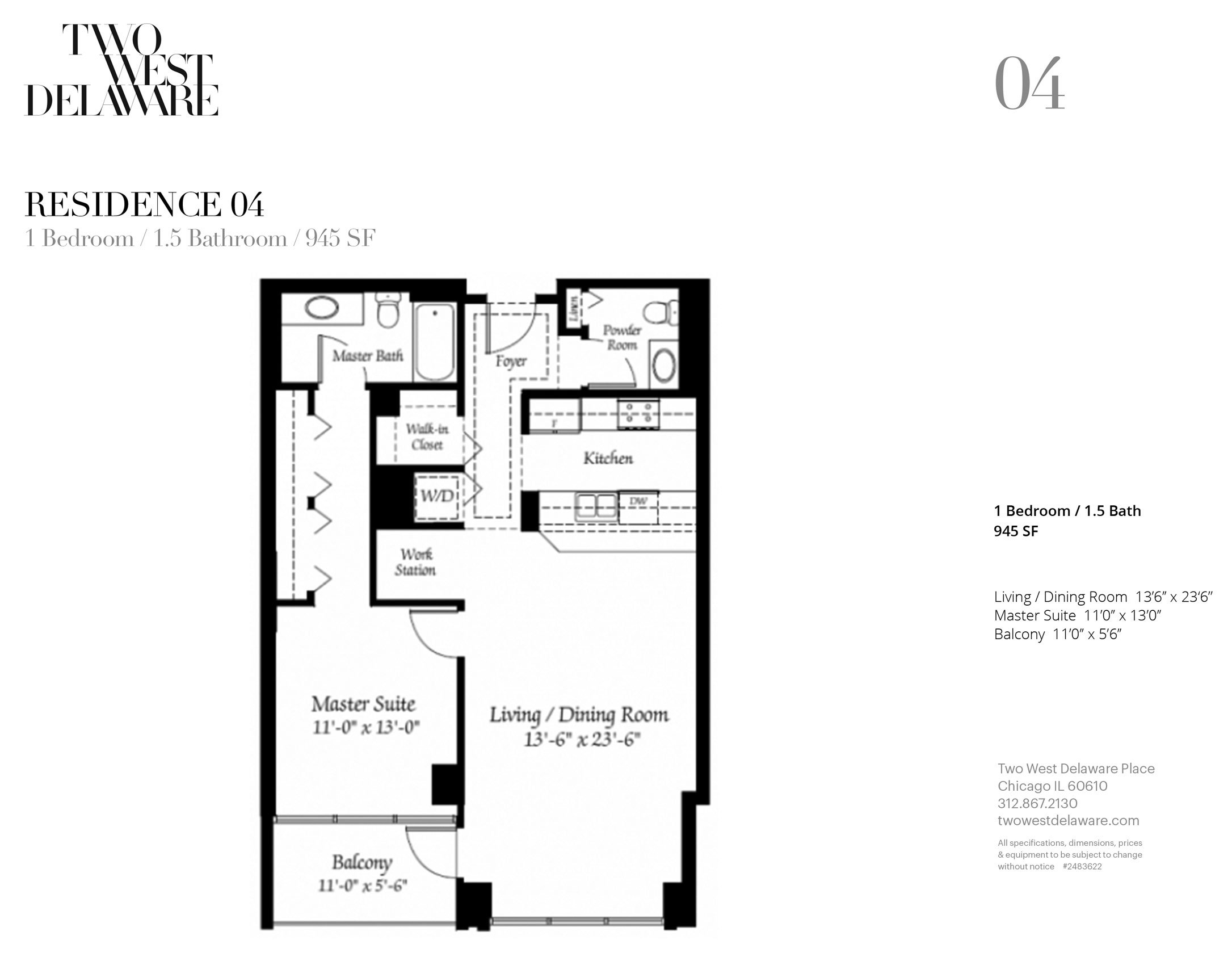 Two West - Floor Plans | Luxury Apartments in Chicago Metro | Bozzuto